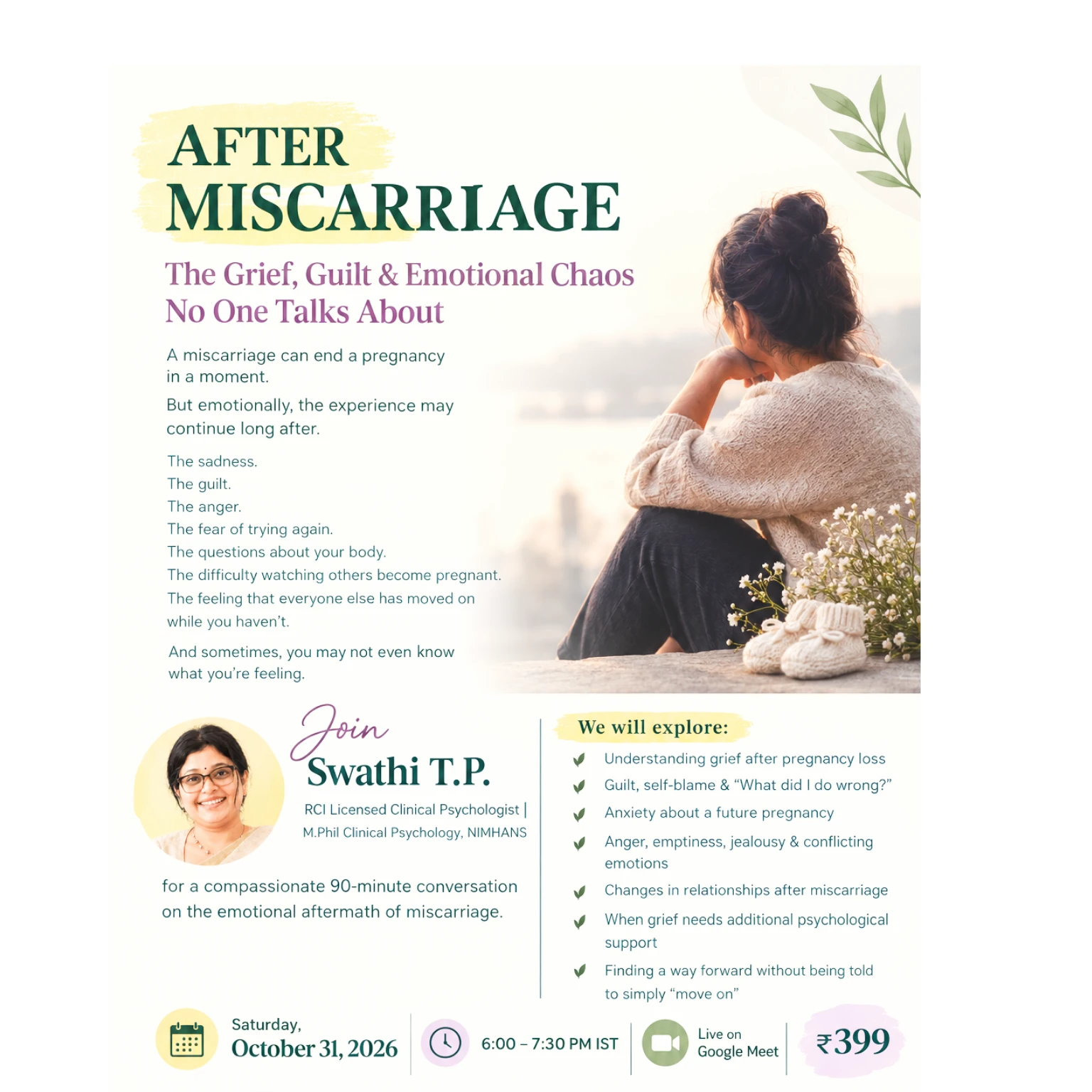 Poster — After Miscarriage: The Grief, Guilt & Emotional Chaos No One Talks About